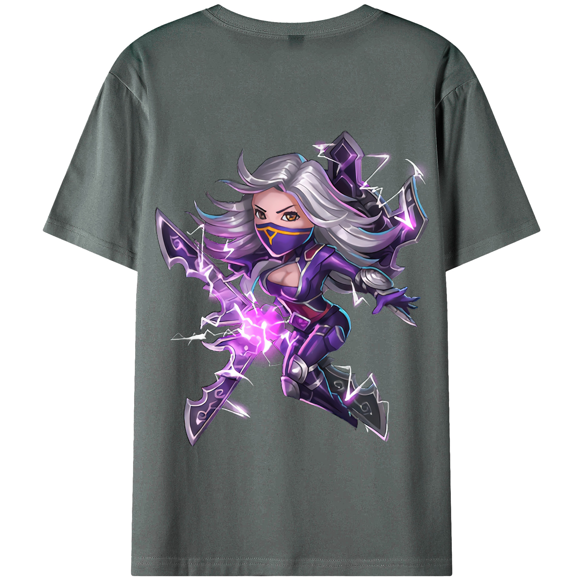 リーグ・オブ・レジェンド League of Legends LOL 綿100％半袖Tシャツ（背面プリント）